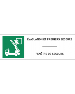 Panneau Fenêtre de secours