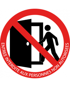 Pictogramme Entrée interdite aux personnes non autorisées - STF 3202S