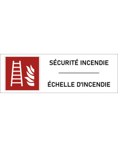 Panneau Échelle d'incendie 