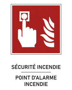 Panneau Point d'alarme incendie