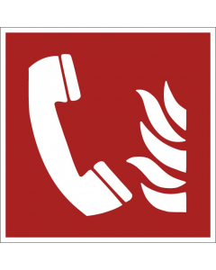Panneau Téléphone à utiliser en cas d'incendie
