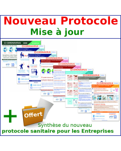 Pack affichages coronavirus : Tout inclus - 8 affichages prévention protection