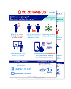 Affichage coronavirus : comment se protéger ? (covid-19)