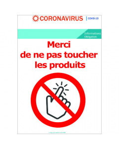 Ne pas toucher les produits