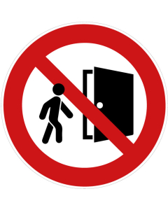 Panneaux accès interdit - Interdiction d’accès - Pictogramme ...