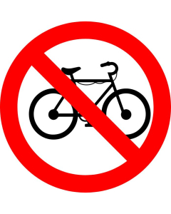 Panneau interdit au vélo