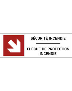 Panneau Flèche de protection incendie-2