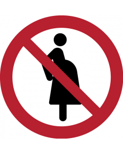 Pictogramme Femmes enceintes non autorisées