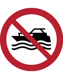 Pictogramme  Navires à moteur interdits