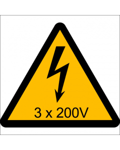 Pictogramme électricité-3x200V