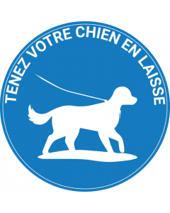 Pictogramme les Chiens doivent être tenus en laisse