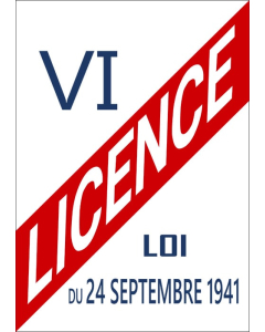 Panneau Licence IV