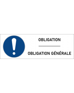 Panneau obligation générale