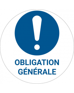 Panneau pictogramme Obligation générale