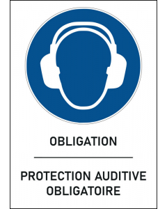 Panneau Protection auditive obligatoire