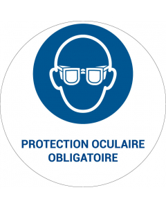 Panneau pictogramme Protection oculaire obligatoire