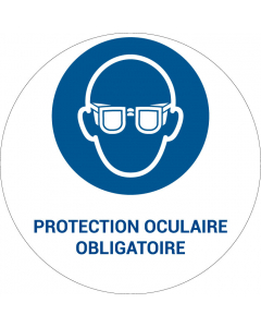 Panneau pictogramme Protection oculaire obligatoire