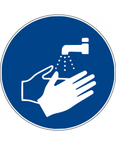 Panneau Lavage obligatoire des mains