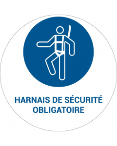 Panneau pictogramme Harnais de sécurité obligatoire