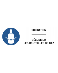 Panneau Sécuriser les bouteilles de gaz