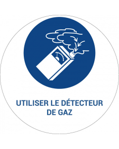 Panneau pictogramme Utiliser le détecteur de gaz
