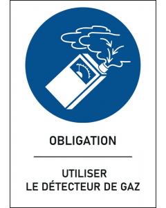 Panneau Utiliser le détecteur de gaz