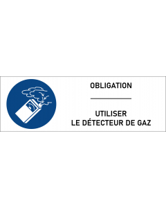 Panneau Utiliser le détecteur de gaz