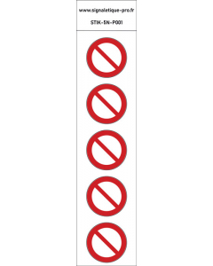 Panneau Interdiction générale 5N