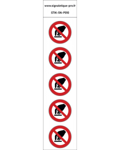 Panneau Interdiction de toucher 5N