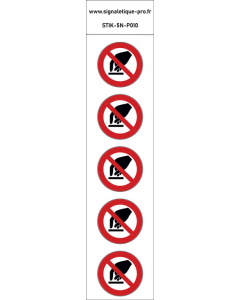 Panneau Interdiction de toucher 5N