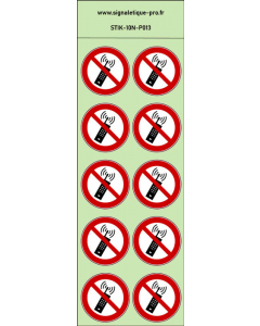 Panneaux et autocollants A3/A4/A5 Téléphones portables interdits dans cet  établissement avec loi - pictogramme smartphone