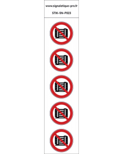 Panneau Ne pas obstruer 5N
