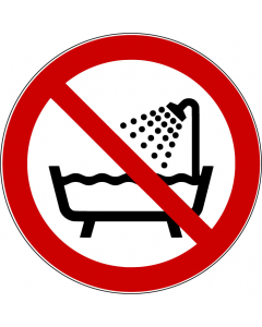 Ne pas utiliser ce dispositif dans une baignoire, une douche ou dans un réservoir rempli d'eau