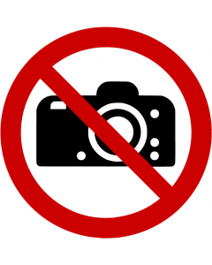 Panneau Interdiction de photographier