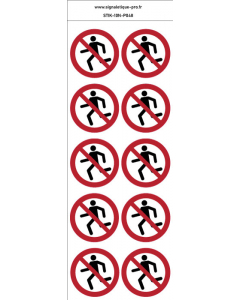 Autocollants : 112,5 X 75 Mm, Lot De 4 - Fenêtre Ne Pas