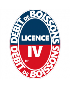 Panneau Débit boissons licence IV