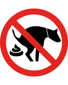 Pictogramme Panneau déjection canine interdite