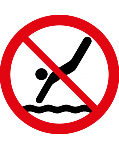 Pictogramme Panneau plongeons interdits