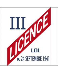 Panneau Licence III