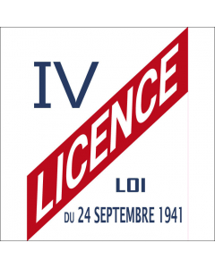 Panneau Licence IV