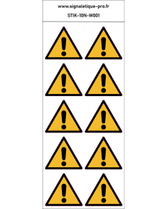 Autocollants Danger général