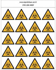 Panneau Risque biologique 20N