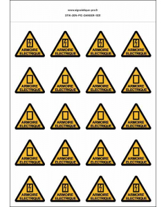 Panneau Autocollants Armoire électrique – 20N