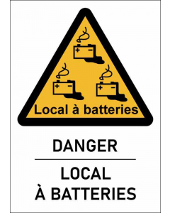 Panneau Danger local à batteries format A