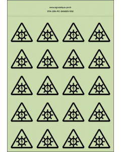 Panneau Autocollants photoluminescents Photovoltaique – 20Ph