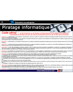 Affichage piratage Informatique
