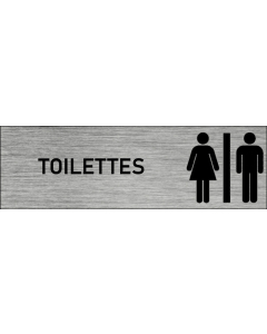 Plaque de porte toilettes