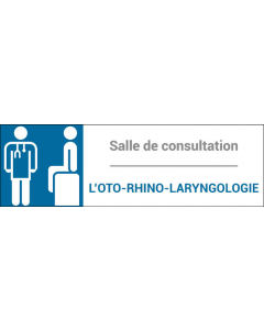 Plaque de porte classique Oto-rhino-laryngologie