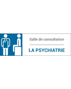 Plaque de porte classique Psychiatrie