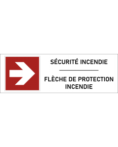 Panneau Flèche de protection incendie-1